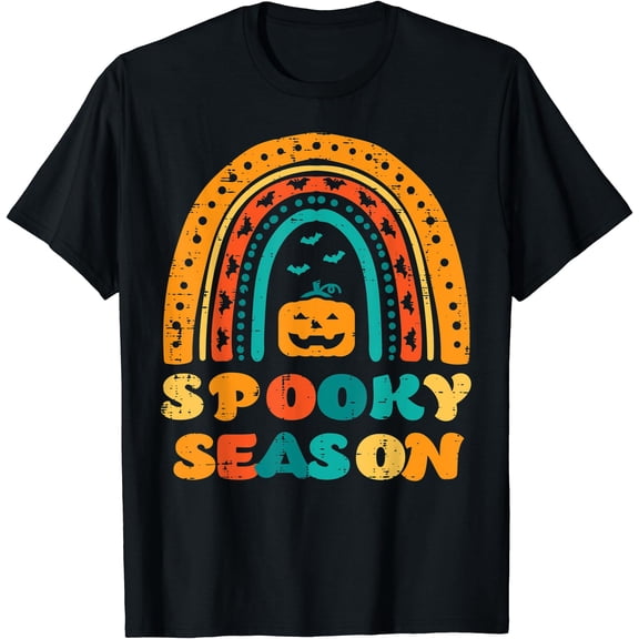 Kiraa Tee With Pumpkin Spooky Season Retro Halowen Unisex S-5Xl T-Shirt