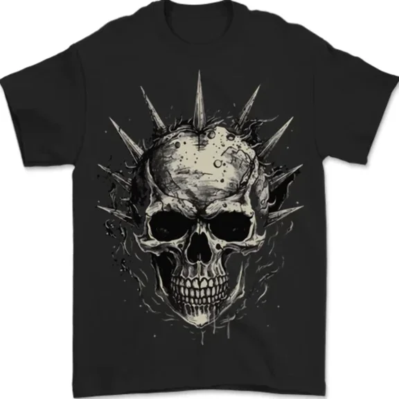Kiraa Tee With Punk Rock Skull Mens Womens S-5Xl T-Shirt
