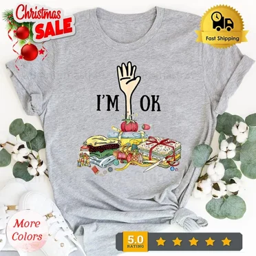Kiraa Tee With Quilting Machine I'M Ok Shirt, Quilting Shirt, Sewing Shirt, Quil... Birthday Gifts; For Men & Women