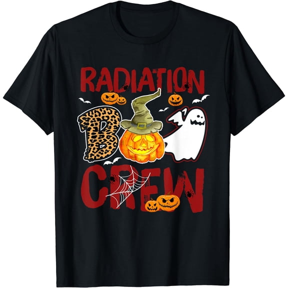 Kiraa Tee With Radiation Boo Crew Halowen Radiation Therapist Unisex S-5Xl T-Shirt