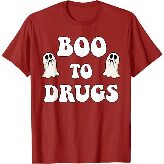 Kiraa Tee With Red Ribbon Week Boo Drugs Yes To Halowen Say No To Drugs Unisex S-5Xl T-Shirt