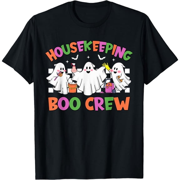 Kiraa Tee With Retro Housekeeping Boo Crew Housekeeper Halowen S Unisex S-5Xl T-Shirt