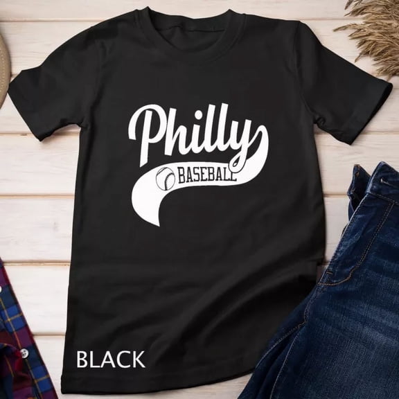 Kiraa Tee With Retro Philadelphia Baseball Vintage Philly Swoosh T-Shirt Unisex T-Shirt