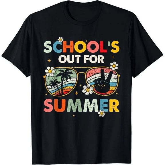 Kiraa Tee With Retro School S Out For Summer Happy Last Day Of School Gift Unisex T-Shirt