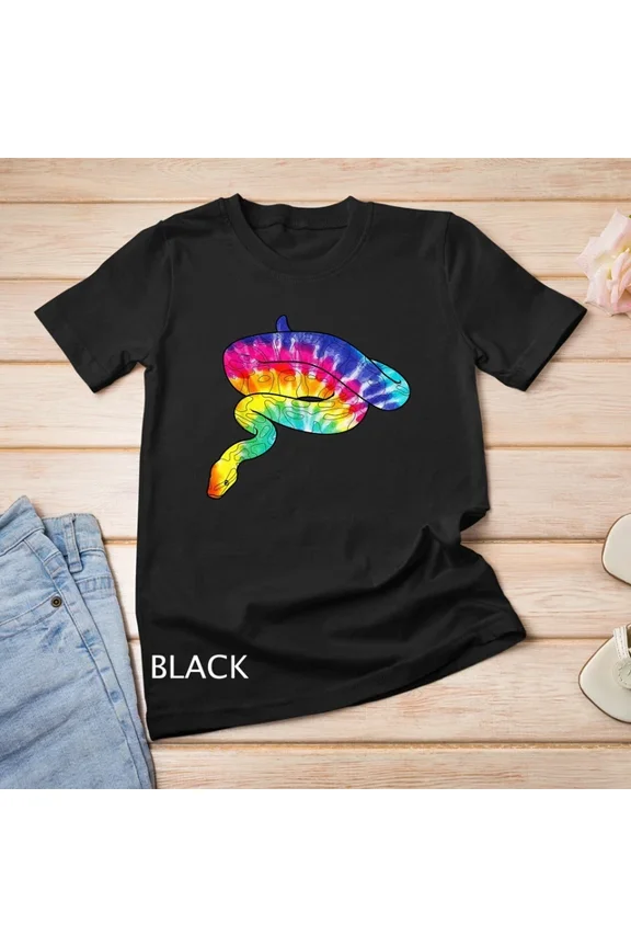 Tee With Retro Vintage Tie Dye Cobra Boa Snake Ball Python Reptile T-Shirt Unisex T-Shirt