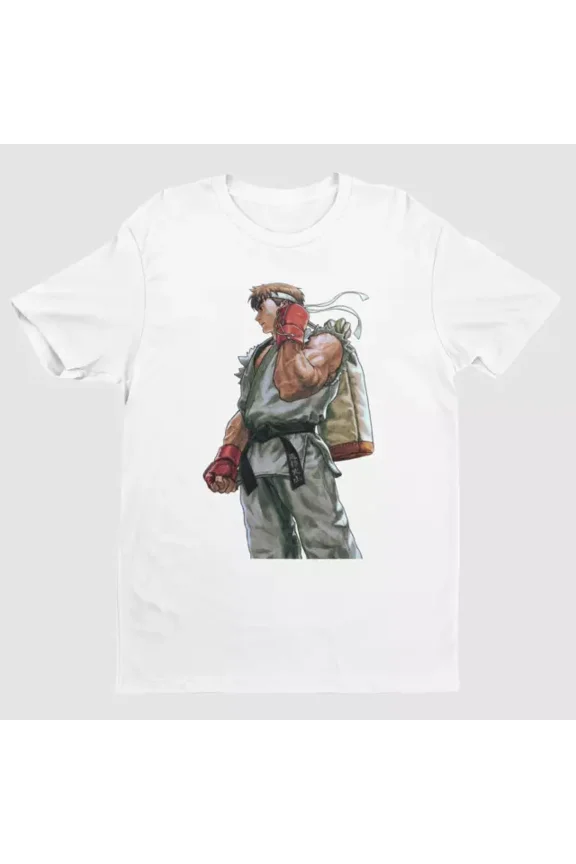 Tee With Ryu World Warrior Unisex S-5Xl T-Shirt | Character Art | Street Fighter Series Birthday Gifts; For Men & Women