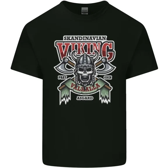 Kiraa Tee With Scandinavian Viking Valhalla Odin Norse God Mens Womens S-5Xl T-Shirt