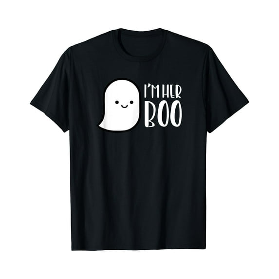 Kiraa Tee With Set I'M His Or Her Boo Halowen Ghost Couple Shirt Unisex S-5Xl T-Shirt