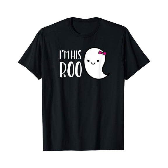 Kiraa Tee With Set I'M His Or Her Boo Halowen Ghost Couple Shirt Unisex S-5Xl T-Shirt