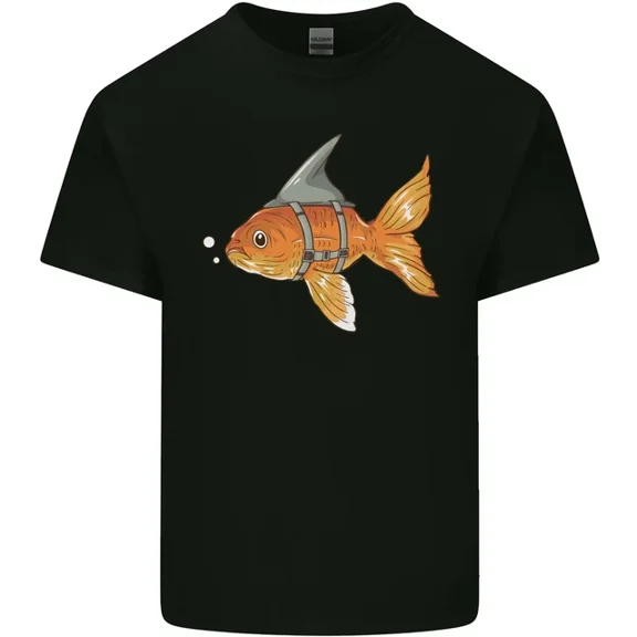 Kiraa Tee With Shark Wannabe Goldfish Sea Fishing Mens Womens S-5Xl T-Shirt