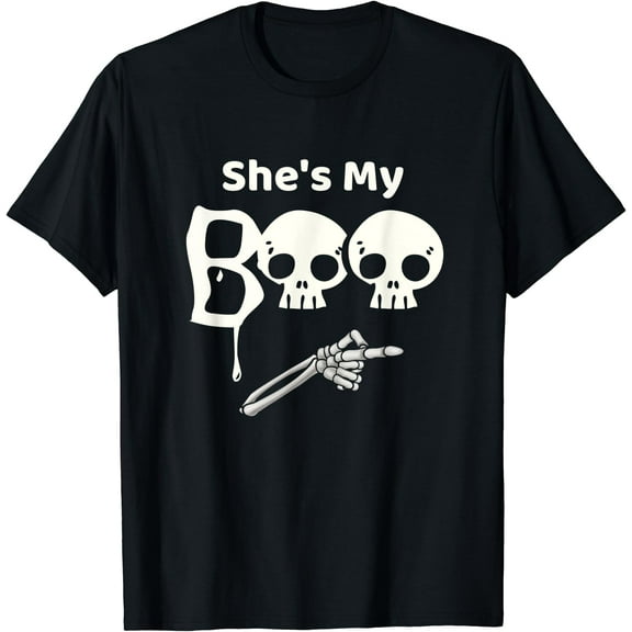 Kiraa Tee With She'S My Boo Halowen Couples Unisex S-5Xl T-Shirt