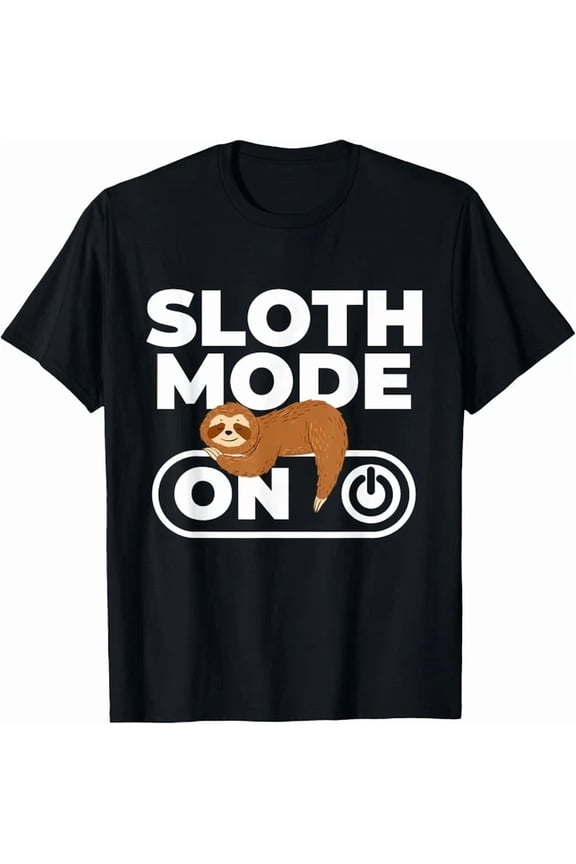 Tee With Sloth Mode Sleeping Sloth Animal Nature Lover Zookeeper Gift Unisex T-Shirt