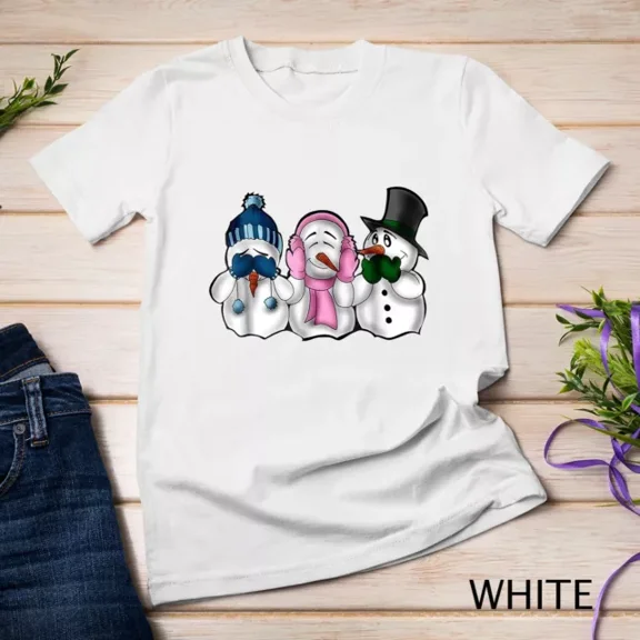 Kiraa Tee With Snowmen Shirt Perfect Wear To Build A Snow Man Tshirt Unisex S-5Xl T-Shirt Birthday Gifts; For Men & Women