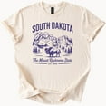 thumbnail image 1 of Kiraa Tee With South Dakota Mount Rushmore Bison T Shirt The Mount Rushmore State Tee Sd Gift Birthday Gifts; For Men & Women, 1 of 4