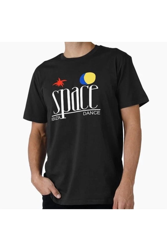 Tee With Space Ibiza Dance: Model 1 Classic Black Legendary T-Shirt S-5Xl