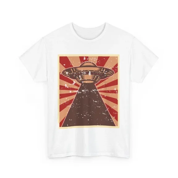 Kiraa Tee With Space Inspired Alien T-Shirt S-5Xl | Ufo Graphic Tee | Cool Ufo Design Birthday Gifts; For Men & Women