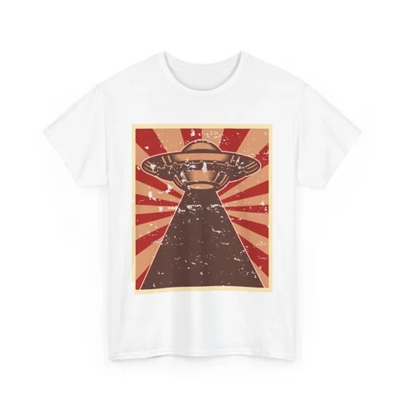 Kiraa Tee With Space Inspired Alien T-Shirt S-5Xl | Ufo Graphic Tee | Cool Ufo Design Birthday Gifts; For Men & Women