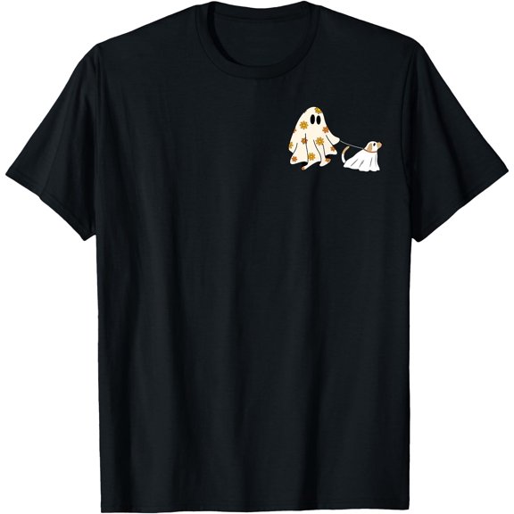 Kiraa Tee With Spooky Season Funny Ghost Pocket Halowen Unisex S-5Xl T-Shirt