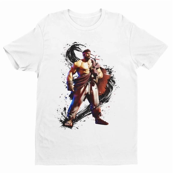 Kiraa Tee With Street Fighter 6 Ryu Unisex S-5Xl T-Shirt | Character Art | Gifts For Him, Her Birthday Gifts; For Men & Women