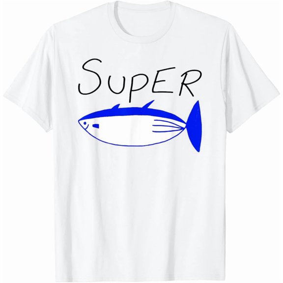 Kiraa Tee With Super Tuna Drawing, Tuna Fish T-Shirt Birthday Gifts; For Men & Women