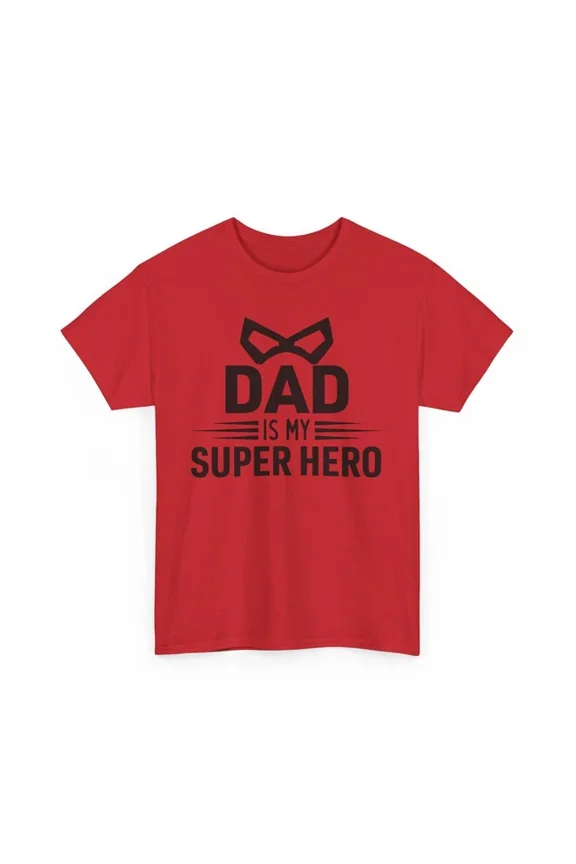 Tee With Superhero Comics T-Shirt S-5Xl | Hero Fan Tee | Dad Is My Super Hero Shirt Birthday Gifts; For Men & Women