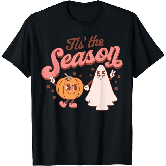 Kiraa Tee With T!S The Season Pumpkin Boo 60S 70S Hippie Halowen Unisex S-5Xl T-Shirt