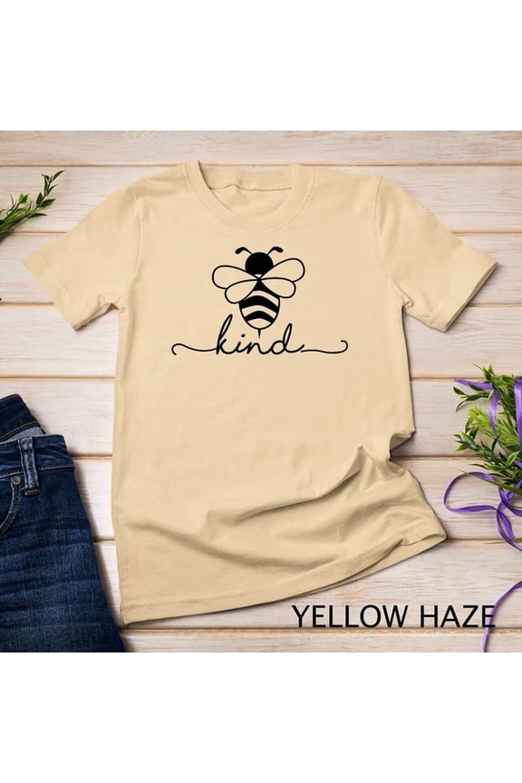 Tee With Teaching Inspiration Gift For Teacher Teens Friend Bee Kind Unisex T-Shirt Birthday Gifts; For Men & Women
