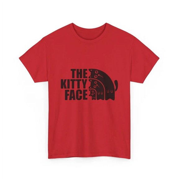 Kiraa Tee With The Kitty Face T-Shirt S-5Xl | Cat Shirt Birthday Gifts; For Men & Women