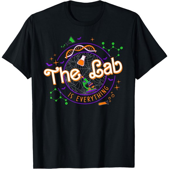 Kiraa Tee With The Lab Is Everything Halowen Spooky Season Scientist Unisex S-5Xl T-Shirt