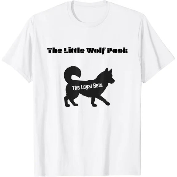 Kiraa Tee With The Little Wolf Pack: The Loyal Beta - Matching Husky Family T-Shirt Birthday Gifts; For Men & Women