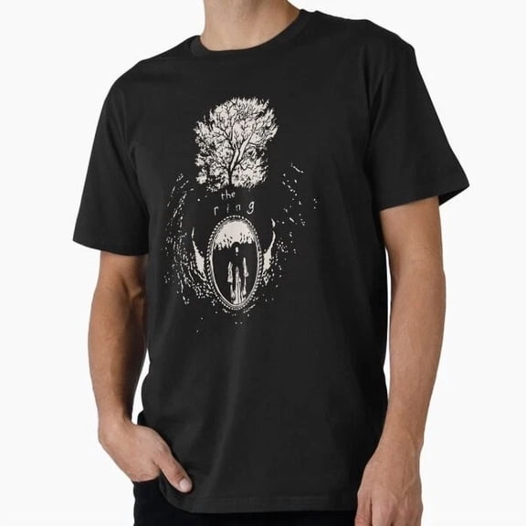 Kiraa Tee With The Ring Cult Horror Tree On Fire T-Shirt S-5Xl