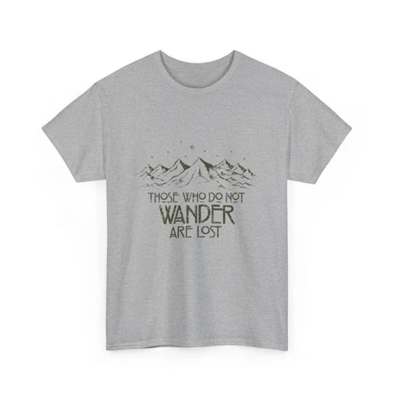 Kiraa Tee With Those Who Do Not Wander Are Lost T Shirt Birthday Gifts; For Men & Women