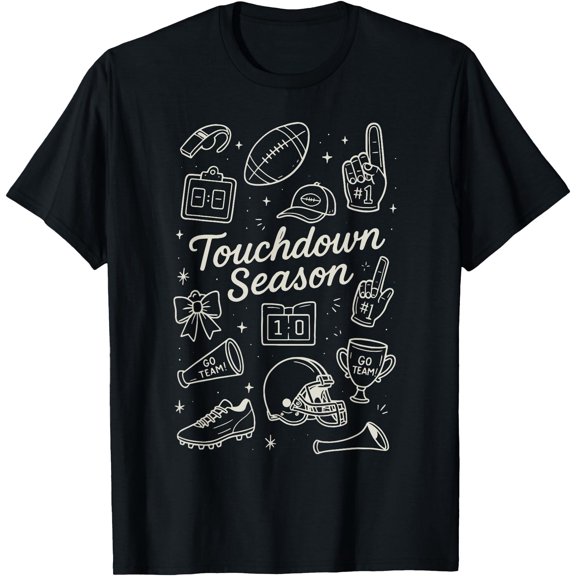 Kiraa Tee With Touchdown Season Football Coquette Bow Game Day Unisex S-5Xl T-Shirt