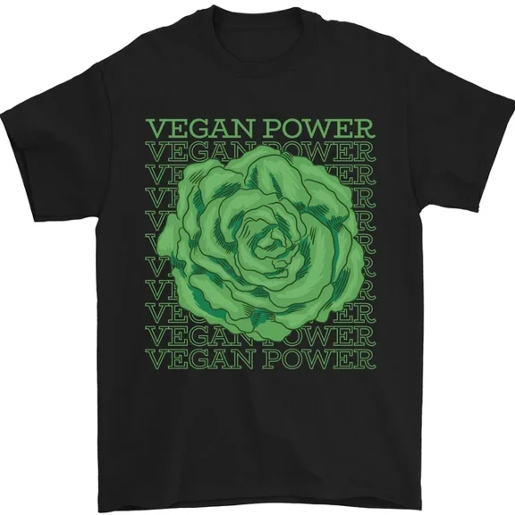 Kiraa Tee With Vegan Power Mens Womens S-5Xl T-Shirt