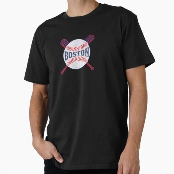 Kiraa Tee With Vintage Boston Baseball T-Shirt S-5Xl