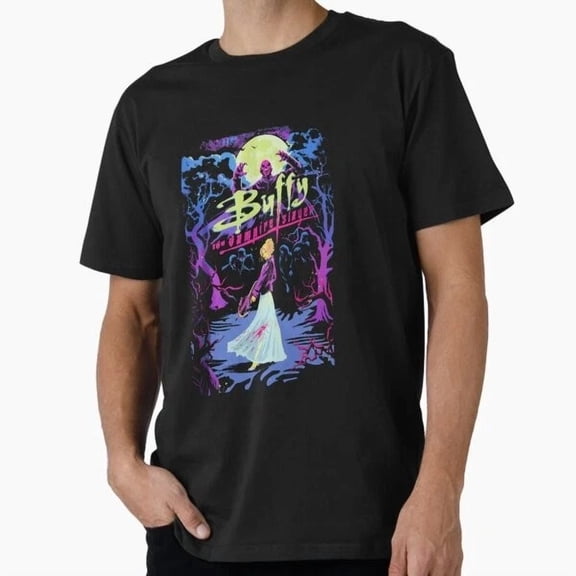 Kiraa Tee With Vintage Buffy Vampire And Demon Hunter T-Shirt S-5Xl