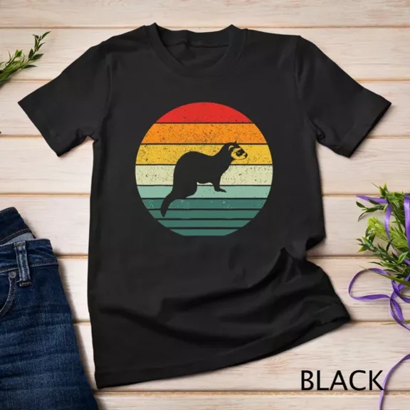 Kiraa Tee With Vintage Ferret Retro Tee T-Shirt Unisex T-Shirt