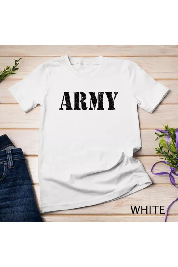 Tee With Vintage Usa Army T Shirt Military Green Us Retro Logo Gift Unisex S-5Xl T-Shirt Birthday Gifts; For Men & Women