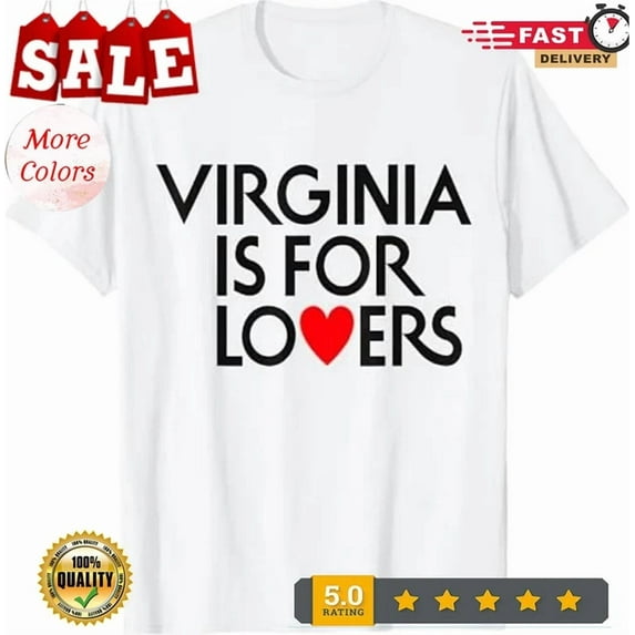 Kiraa Tee With Vintage Virginia Is For The Lovers T-Shirt Birthday Gifts; For Men & Women