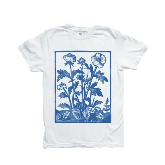 Kiraa Tee With Vintage Wildflowers Graphic Shirt, , 90S Retro Flowers Tee Birthday Gifts; For Men & Women