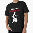 thumbnail image 1 of Kiraa Tee With Wake Up And Exercise Stationary Bicycling T-Shirt S-5Xl, 1 of 2