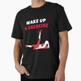 thumbnail image 1 of Kiraa Tee With Wake Up And Exercise Tshirt Stretch T-Shirt S-5Xl, 1 of 2
