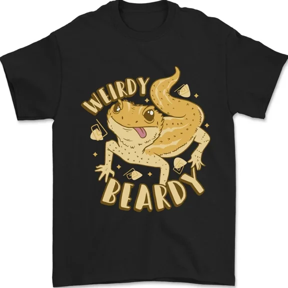 Kiraa Tee With Weirdy Beardy Bearded Dragon Mens Womens S-5Xl T-Shirt