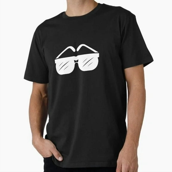 Kiraa Tee With White Shades Glasses Sunglasses Tshirt T-Shirt S-5Xl