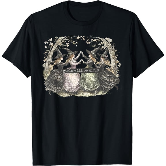 Kiraa Tee With Witch Witches Halowen Girl Will Be Spooky Season Unisex S-5Xl T-Shirt