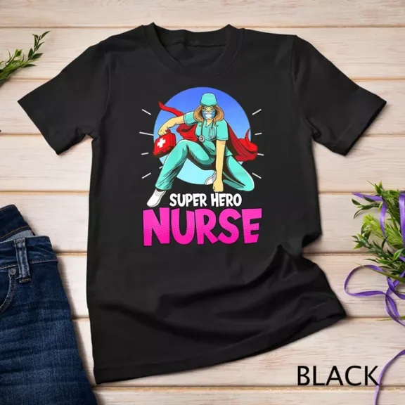 Kiraa Tee With Womens Super Hero Nurse Happy Nurse Week Medicine Professional Unisex S-5Xl T-Shirt