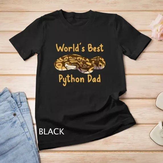 Kiraa Tee With World'S Best Python Dad Snake Owner T-Shirt Unisex T-Shirt
