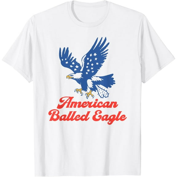 Kiraa Tee with Funny 4Th Of July American Balled Eagle T-Shirt Birthday Gifts; For Men & Women