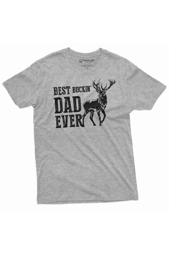 Tee with Men'S Best Buckin Dad T-Shirt Hunting Dad Funny Shirt Father'S Day Tee Birthday Gifts; For Men & Women