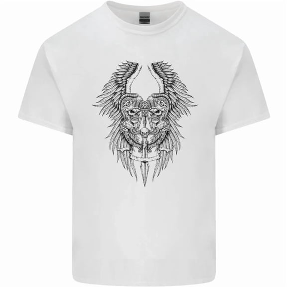 Kiraa Two Roman Skulls Mens Womens T-Shirt